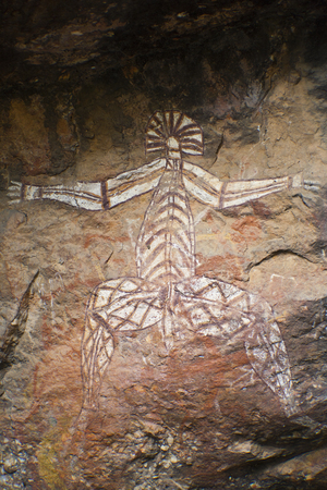 Aboriginal Rock Art - Kakadu National Park, Australiaの写真素材