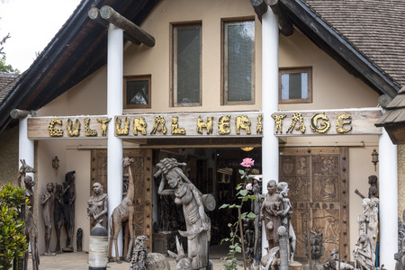 ARUSHA TANZANIA MAY 20 2013: The open space Museum / Exhibition, in Arusha has a rich collection of local wildlifeのeditorial素材