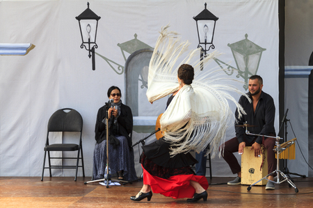VICTORIA CANADA - AUGUST 8, 2016: The Victoria Flamenco Festival is a dynamic and diverse community festival with ever-increasing support and involvement. Victoria is a place to be.のeditorial素材