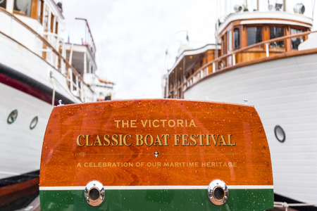 VICTORIA CANADA -SEPT 4 2016: Annual Victoria Classic Boat Festival attract many owners and visitors from Canada, USA. There are many crafts on display and sailing on the last day tops the event..のeditorial素材