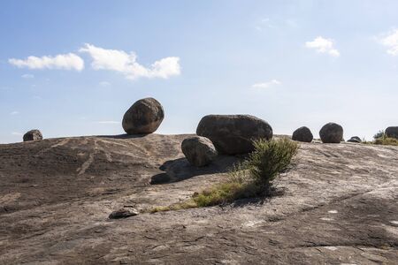 Landscape of a Rocky outcrop Tanzania Africaの写真素材