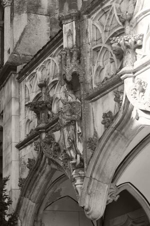 Budapest, Hungary May 23 2018. The famous tourist attraction Vajdahunyad Castle, this is a replica only and currently houses museumsのeditorial素材