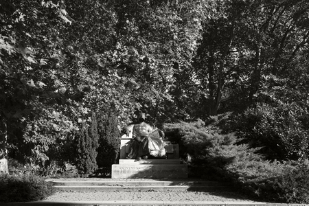 Statue of Anonymous in Budapestのeditorial素材