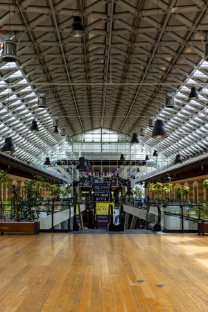 Budapest Hungary-Apr. 26, 2018: Interior of the building Balnaのeditorial素材