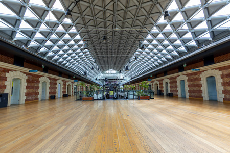 Budapest Hungary-Apr. 26, 2018: Interior of the building 'Balna'のeditorial素材