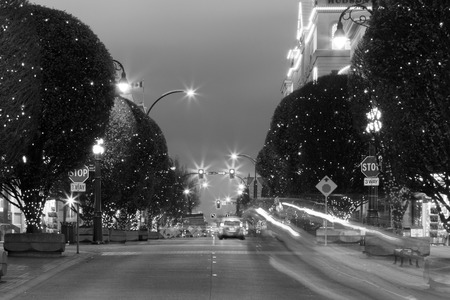 Victoria British Columbia Canada December 2 2017: The city is decorated for Christmas.のeditorial素材