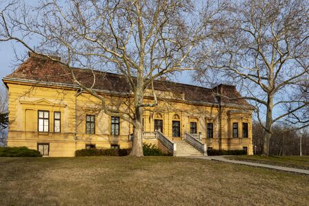 Hungary Velence - Ruins of Country / Hunting chateau from the XVIII century in fall setting.