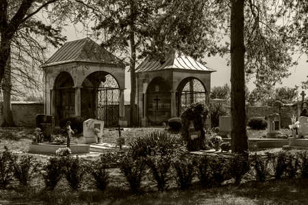 Nagycenk Hungary may 14,2020: The SzÃ©chÃ©nyi Mausoleum and cemetery  is the most sacred place...