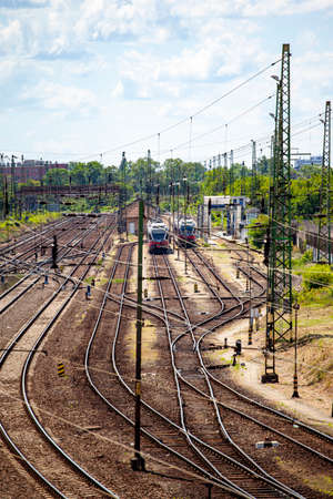 Budapest Hungary- Jun 1, 2020: The organizing hub of the Keleti Railway Station. One the oldest in Europe. Connecting Hungary and the rest of Europe and Asia.のeditorial素材