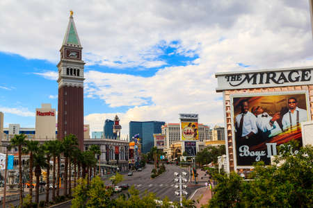 Las Vegas, Nevada USA - May 29,  2019: The Mirage hotel is a luxurious hotel / casino famous with its volcano street show. The Mirage has 3044 rooms the resort built by developer Steve Wynnのeditorial素材