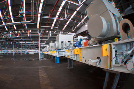 Complex natural gas compressor station.  Natural Gas Compressor at Calgary Petroleum Show - where...