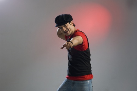 Portrait of a man posingの写真素材