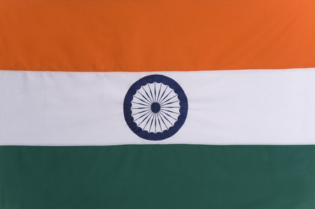 Close-up of an Indian flag