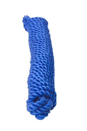 Close-up of a nylon rope bundle