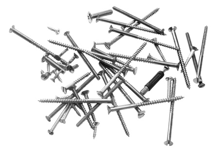 Close-up of assorted screws