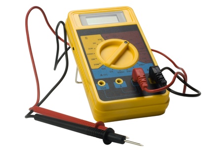 Close-up of a digital multimeter