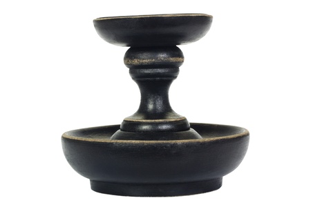 Close-up of a candlestick holderの写真素材