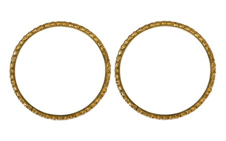 Close-up of pair of bracelets