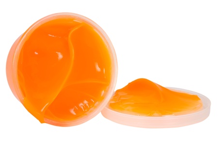 Close-up of a jar of marmaladeの写真素材