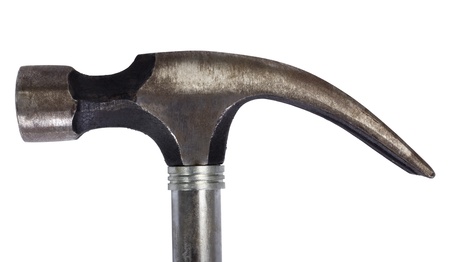 Close-up of a claw hammerの写真素材