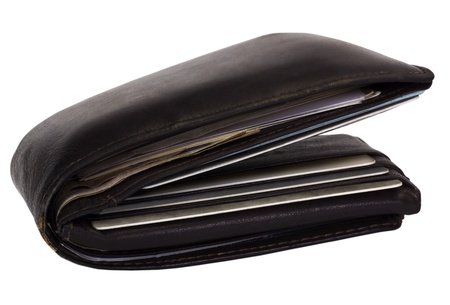 Close-up of a leather wallet