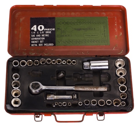 Socket wrenches in a toolbox