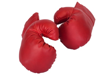 Close-up of a pair of boxing glovesの写真素材