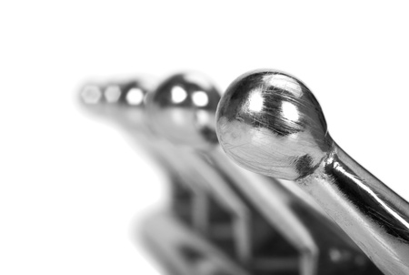 Close-up of a coat hookの写真素材