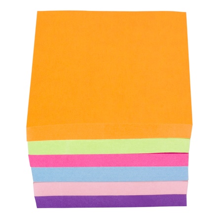 Stack of adhesive notes