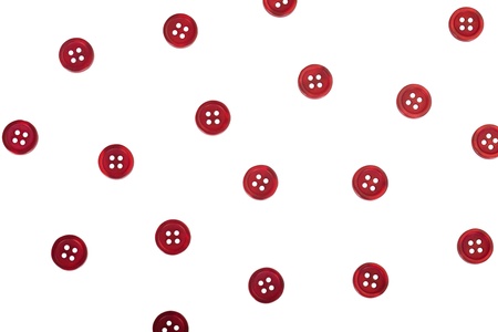 Red buttons on white background