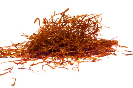 Close-up of a heap of saffronの写真素材