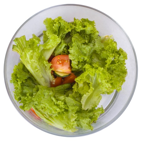 Close-up of a bowl of saladの写真素材