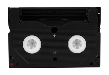 Close-up of a video cassette