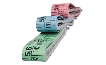 Close-up of tape measures
