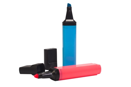 Close-up of highlighter pens