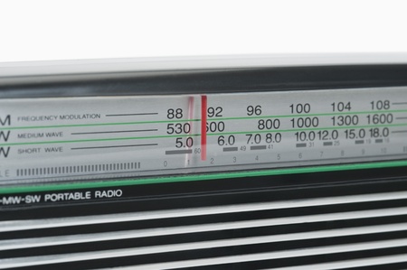 Receiver dial of a radioの写真素材