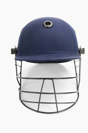 Close-up of a cricket helmetの写真素材