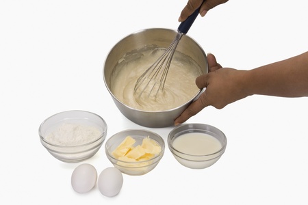 Close-up of a man preparing food