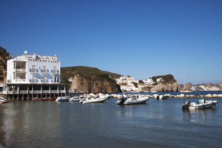 Boats at a harbor, Ponza, Tyrrhenian Sea, Province Of Latina, Lazio, Italyのeditorial素材