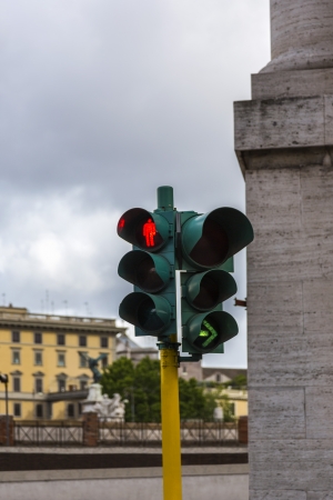Close-up of a traffic light, Rome, Rome Province, Lazio, Italy