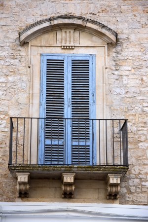 Low angle view of a balcony of a house, Alberobello, Bari, Puglia, Italyの写真素材