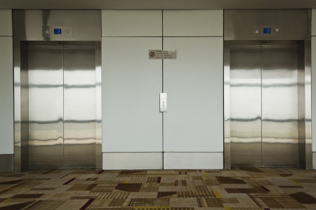 Elevators at an airport, Shimla Airport, Shimla, Himachal Pradesh, Indiaのeditorial素材