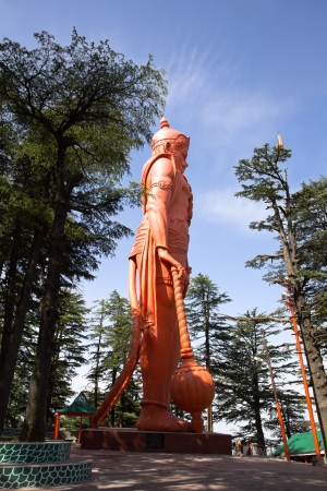 Lord Hanuman statue at Jakhoo Temple, Jakhoo Hill, Shimla, Himachal Pradesh, Indiaの写真素材