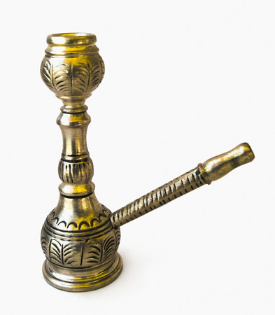 Close-up of an antique hookahの写真素材