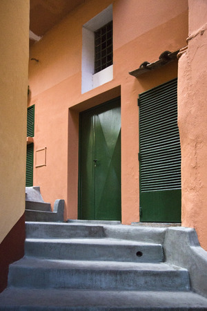 Entrance of a building, Capri, Campania, Italyの写真素材