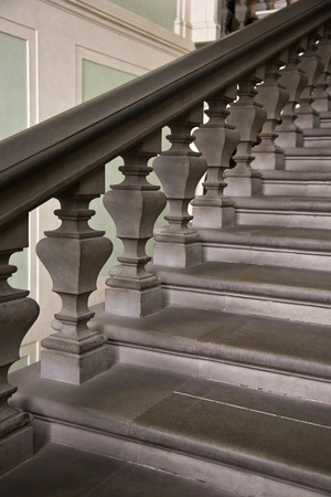 Staircase of a building, Florence, Tuscany, Italyの写真素材