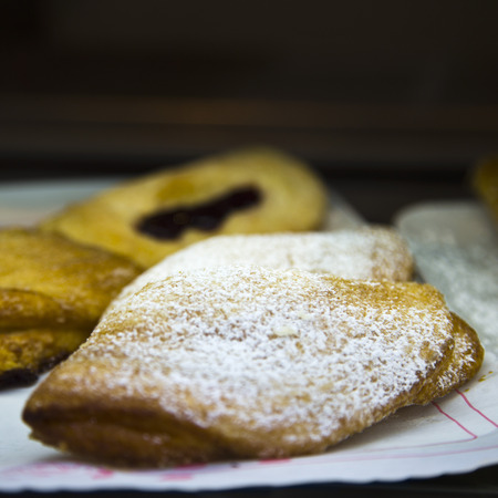 Italian food on a plate, Florence, Tuscany, Italyの写真素材