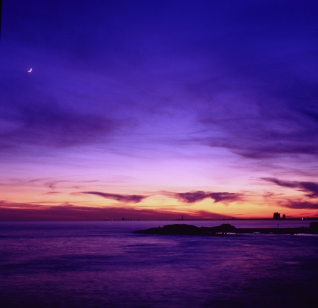 coastlineline of Qinhuangdaoの写真素材