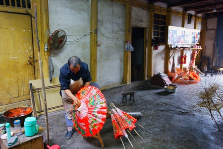 Scene of an umbrella makerのeditorial素材