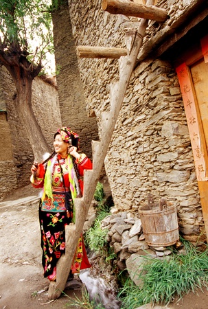 Beautiful Chinese Girl from sichuan provinceのeditorial素材